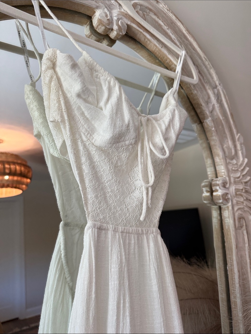 Sabo Skirt Ivory Lace Maxi Dress